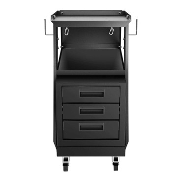 Woodlift Truck ocel se 3 zásuvkami 2 police zatížení do 75 kg