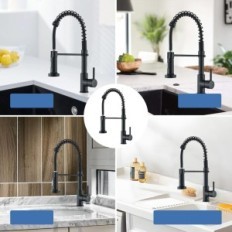 Robinet de cuisine Huahomy YMM-8, Noir