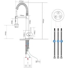 Kitchen Faucet Huahomy Ymm-8, Black