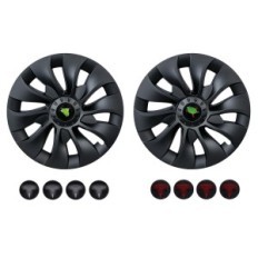 Thinsgo M3 18 '' Hooves til Tesla Model 3, Mat-Black, 4 PCer.