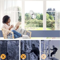 Ρομπότ για το πλύσιμο των Windows Alfabot X7 με ένα διπλό πίδακα νερού, 50 ml