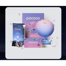 Projektoritähed Pococo polt01, täheprojektori taevas, öölamp