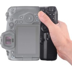 HERSMAY BG-R5 R5 / R6 pre držiak batérie Canon pre dve batérie LP-E6