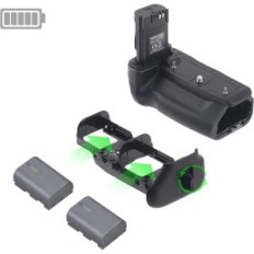 HERSMAY BG-R5 R5 / R6 til Canon Batteri Holder til to LP-E6 batterier