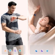 Smartwatch za žene aeac idw19, 1.8 '' s osjetnikom otkucaja srca i SP02, IP68