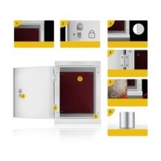 Simmpatu Anslutningsbox, Glasfiber, 30x25x14cm, Utställning