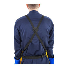 Delantal duradero para un soldador protector de cuero l