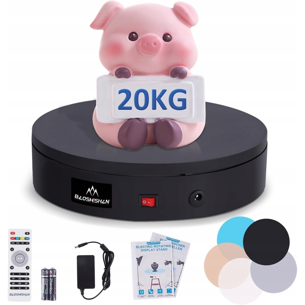 Sähkö Baoshishan pyörivä pöytä, DR 20 kg, 20 cm, 220V musta, käytetty