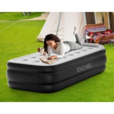 Zelfsteunende matras touchxel 196x97x47cm met pomp, zwart, gebruikt