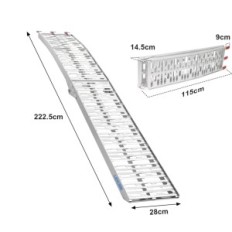 Rampa dobrável para SUVs Likumm AR07, 90 ', 750 libras
