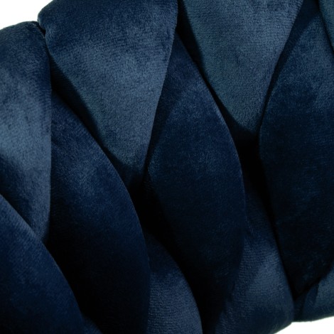 4Rico Bar Hocker QS-B313a navy velvet — close-up of the seat