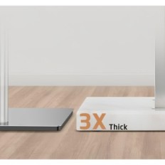 Staande handdoekhanger KES BTH217-2 2-niveau, met een marmeren basis