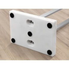 Standing towel hanger KES BTH217-2 2-level, with a marble base