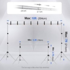 Seistä EMART Photoader, hopea, 2 x 3 m, 8 leikkeellä