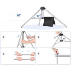 Stovėti už emart fotader, sidabro, 2 x 3 m, su 8 klipais