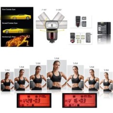 Flash Godex V860II-S V860IIS Sony, 2,4g TTL, Sony kaamera jaoks