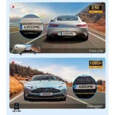 Galinio vaizdo veidrodis Azazome PG17 WiFi 12 '' 1080p Dual Camera 64 GB TF GPS