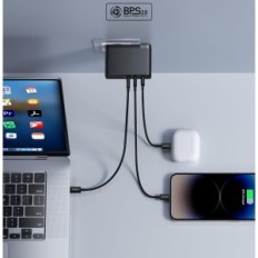 Baseus USB C 160 W 3-portowa ładowarka PD3.1 GaN5 do telefonów i laptopów