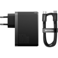 Baseus USB C 160 W 3-portowa ładowarka PD3.1 GaN5 do telefonów i laptopów