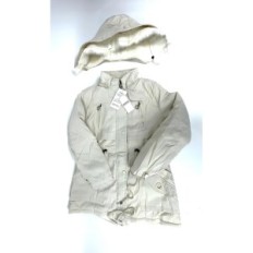 Women's Winter Jacket Hvepuo with Fur Winds, Beige, L