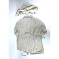 Women's Winter Jacket Hvepuo with Fur Winds, Beige, L