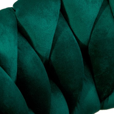 4Rico Barstoel QS-B313a groen fluweel — detail oppervlak