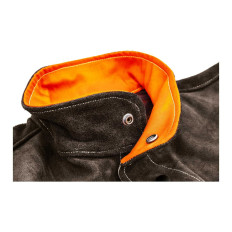 Robust leather protective jacket XXL size