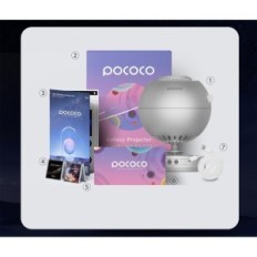 Projector Stars Pococo Galaxy Lite, Star Projecteur Sky, Gris