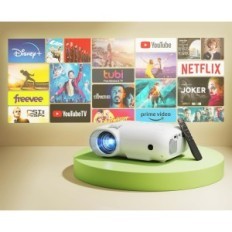 Projektorius Yoton Y9, 15000 liuksų pilnas HD 1080P, "Wi-Fi Bluetooth" 5.2