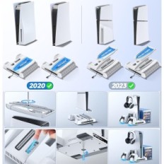 Oivo Docking Station til PS5 / PS5 Slim, RGB, 3 køletilstande