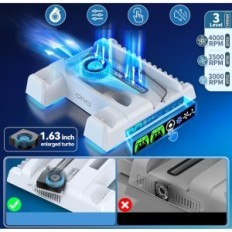 Oivo Docking Station til PS5 / PS5 Slim, RGB, 3 køletilstande