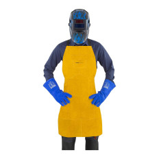 Delantal duradero para una soldadora protectora de cuero XL