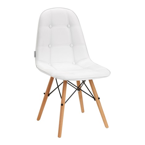 Fauteuil cosmétique 4Rico QS-185 blanc — vue de face