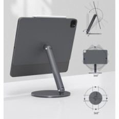 Base magnética giratoria lululook para ipad pro, aluminio