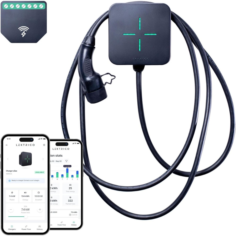 Lekri electric car charger Co 7.4 kW 6A-32A, 5M
