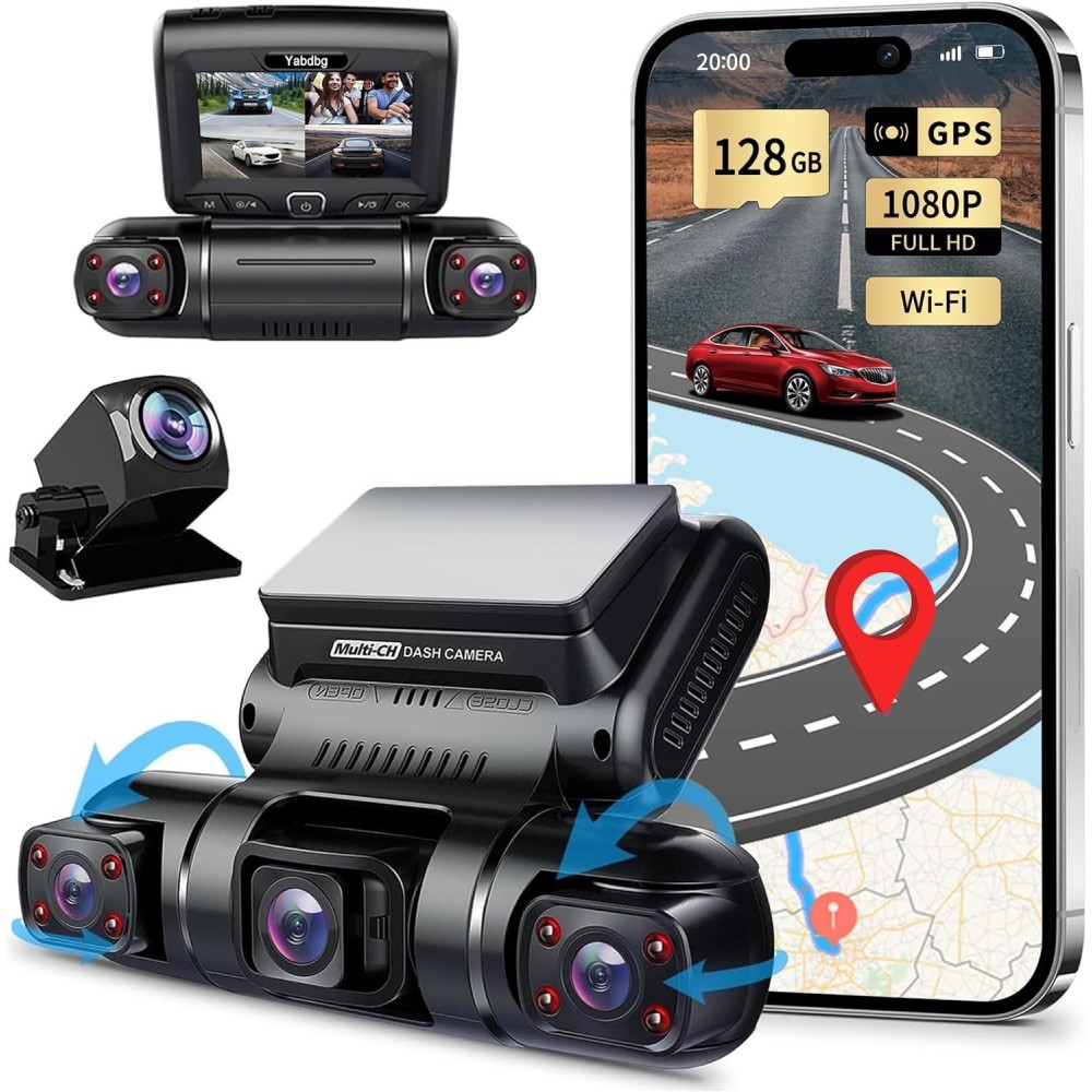 Video Recorder YABDBG D70-4CH, 4-kanal, 1080p, s GPS WiFi, infracrvenom, korištenom