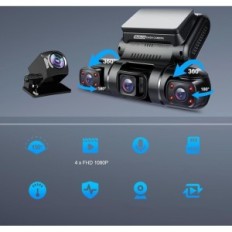 Video felvevő Yabdbg D70- 4CH, 4- csatorna, 1080P, GPS WiFi, infravörös, használt