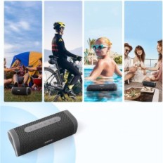 Kaasaskantav Bluetooth kõlar kõrvafun Ubom L, 28 W, IP67 mikrofoniga, must