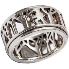 Roterande ringman i naturen av silver 925, 57, 18,1 mm