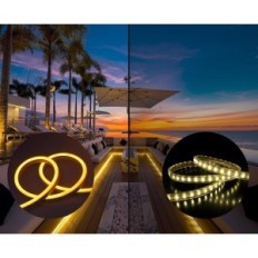 LED Neon Alitove RGB 25M 230V, 80 LED / M IP65, IR-fjärrkontroll