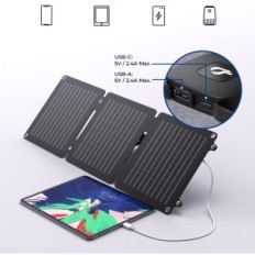 BigBlue 20 Cargador solar en ETFE (5V / 4A), USB-A y USB-C, IP65