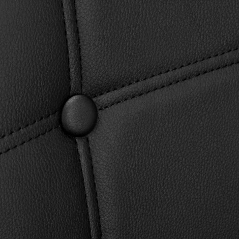 Sedia cosmetica 4Rico QS-185 nera — primo piano della superficie