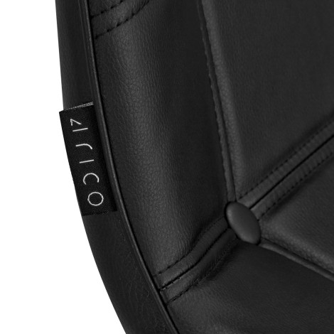 Sedia cosmetica 4Rico QS-185 nera — primo piano della seduta