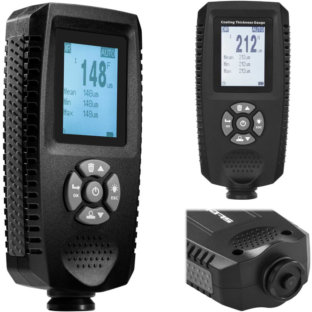 Faixa de medidor de espessura do verniz do carro 0 - 500 μm