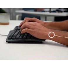 Juhtmega mehaaniline klaviatuur perixx periboard-335br, ergonoomiline, must