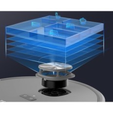 Robô Aspirador de limpeza Tikom L9000, Lidar, 4000 Pa, Cinza, Usado
