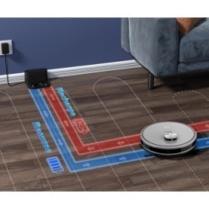 Robot Vacuum cleaner Tikom L9000, Lidar, 4000 PA, Gray, Used