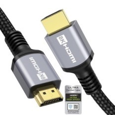 HDMI Anhuitco Cable 7.5 M, HDMI 2.1, 48 GB / S, 10k 30 Hz, 8K 60 Hz, 4K 120 Hz