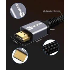HDMI Anhuitco Cable 7.5 M, HDMI 2.1, 48 GB / S, 10k 30 Hz, 8K 60 Hz, 4K 120 Hz