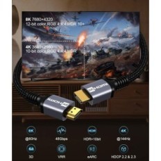HDMI ANHUITCO CABEL 7.5 M, HDMI 2.1, 48 GB / S, 10K 30 Hz, 8k 60 Hz, 4k 120 Hz